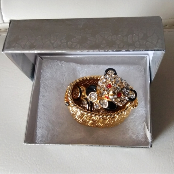 Panda 🐼 Pave Encrusted Rhinestone Enamel Brooch - Picture 8 of 11